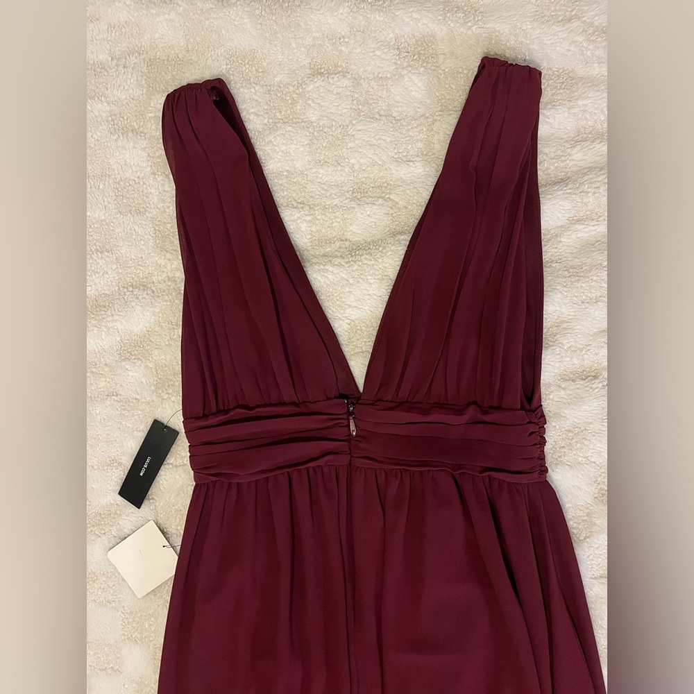 Lulus Heavenly Hues Burgundy Maxi Dress • Large - Picture 6 of 16